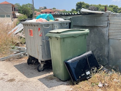 σκουπίδια, κάδοι, συγκομιδή